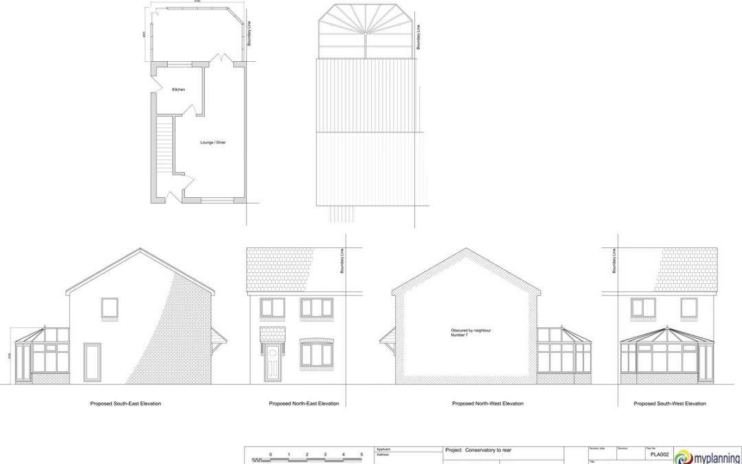 Conservatory planning drawings